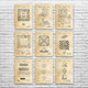 Board Game Patent Wall Art Set of 9