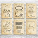 Football Patent Wall Art Set of 6