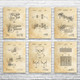 Metal Working Patent Wall Art Set of 6