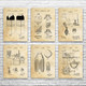 Milk Patent Wall Art Set of 6