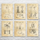 Chemistry Patent Wall Art Set of 6