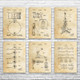 Drum Patent Wall Art Set of 6 Drum Patent Wall Art Set of 6
