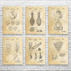 Bowling Patent Wall Art Set of 6 Bowling Patent Wall Art Set of 6