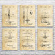 Airplane Patent Wall Art Set of 6