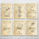 Retro Computer Patent Wall Art Set of 6 Retro Computer Patent Wall Art Set of 6