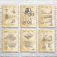 Warehouse Patent Wall Art Set of 6