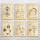 Tea Patent Wall Art Set of 6