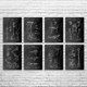 Lineman Patent Wall Art Set of 8