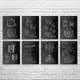 Cheese Patent Wall Art Set of 8