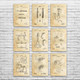 Surgery Patent Wall Art Set of 9