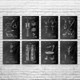 Golf Patent Wall Art Set of 8