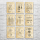 Firefighting Patent Wall Art Set of 9