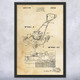 1963 Lawn Mower Patent Wall Art