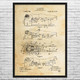 Chiropractic Table Patent Wall Art