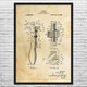 1920 Monkey Wrench Patent Wall Art
