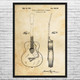 1941 Acoustic Guitar Patent Wall Art