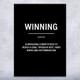 Winning Motivational Print