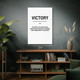 Victory Motivational Print Victory Motivational Print