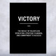 Victory Motivational Print