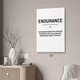Endurance Motivational Print Endurance Motivational Print