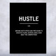 Hustle Definition Wall Art Bold