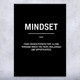 Mindset Motivational Print