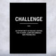Challenge Definition Wall Art Bold