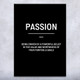 Passion Motivational Print