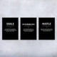 Goals Hustle Motivational Prints Set of 3