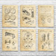 Soccer Patent Wall Art Set of 6