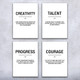 Creativity Talent Motivational Prints Set of 4 Creativity Talent Motivational Prints Set of 4