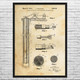 Electric Submersible Pump Patent Wall Art