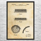 Asphalt Patent Wall Art