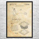 Cornhole Bean Bag Patent Wall Art