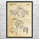 Hockey Helmet Patent Wall Art