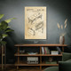 Massage Table Patent Wall Art