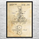 Pitching Machine Patent Wall Art