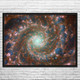 JWST Hubble Phantom Galaxy M74 Space Wall Art