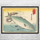 Prawn & Yellow Tail Ukiyo-e Wall Art