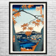 Maple Trees Ukiyo-e Wall Art