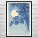 Moonlit Blossoming Cherry Ukiyo-e Wall Art