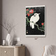 Cockatoo & Pomegranate Ukiyo-e Wall Art