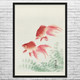 Two Goldfish Ukiyo-e Wall Art
