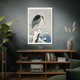 Heron in Snow Ukiyo-e Wall Art