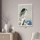 Heron in Snow Ukiyo-e Wall Art