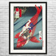 Oniwakamaru on a Carp Ukiyo-e Wall Art Oniwakamaru on a Carp Ukiyo-e Wall Art