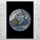 Moon Crossing Earth Space Wall Art