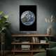 Moon Crossing Earth Space Wall Art