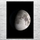 Waxing Gibbous Moon Space Wall Art Waxing Gibbous Moon Space Wall Art