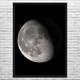 Waning Gibbous Moon Space Wall Art